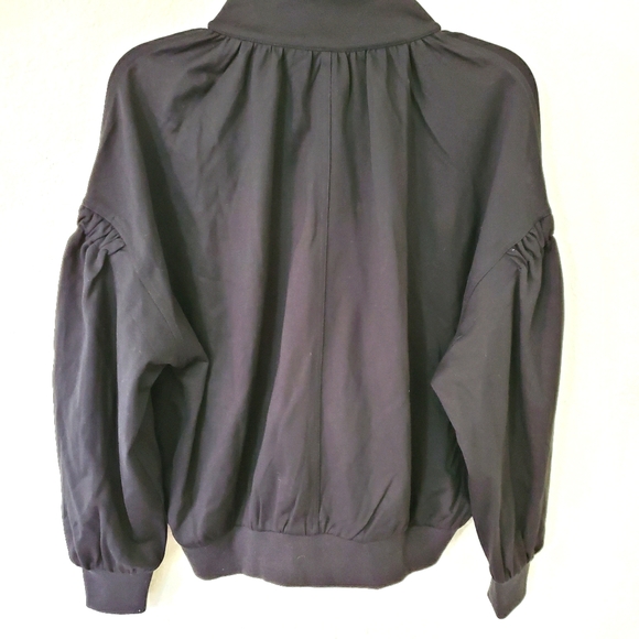 CAbi Chance Zip Up Bomber Jacket Black Small - Picture 4 of 10